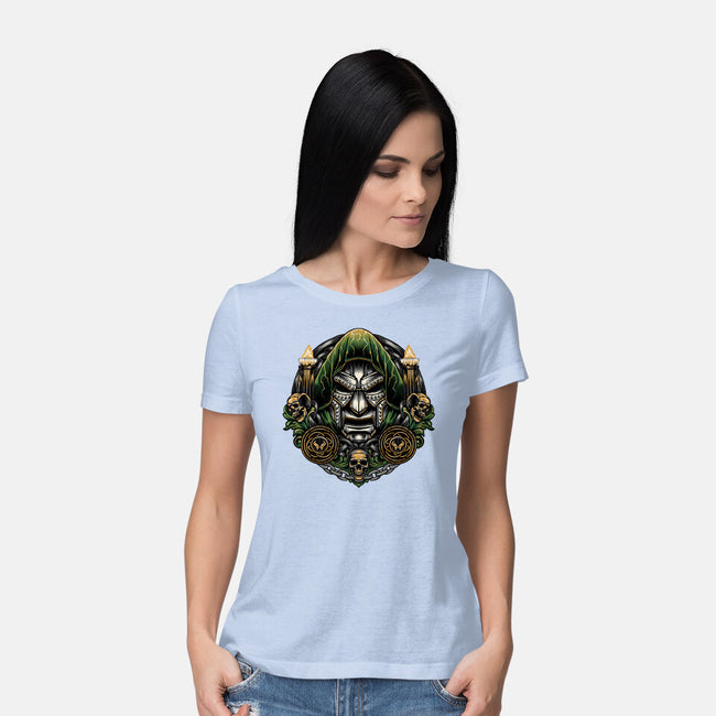 Welcome To The Age Of Doom-Womens-Basic-Tee-glitchygorilla