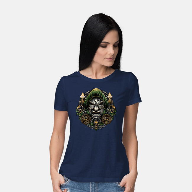 Welcome To The Age Of Doom-Womens-Basic-Tee-glitchygorilla