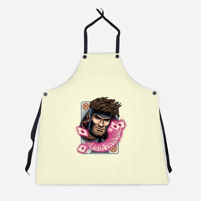 The House Always Wins-Unisex-Kitchen-Apron-glitchygorilla