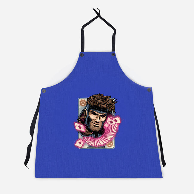 The House Always Wins-Unisex-Kitchen-Apron-glitchygorilla