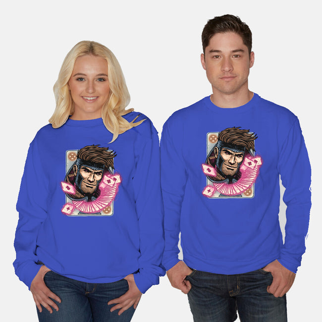 The House Always Wins-Unisex-Crew Neck-Sweatshirt-glitchygorilla