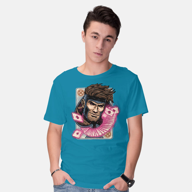 The House Always Wins-Mens-Basic-Tee-glitchygorilla