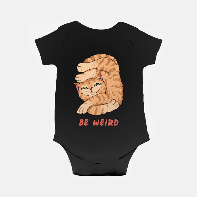 Weird Meowster Cat-Baby-Basic-Onesie-vp021