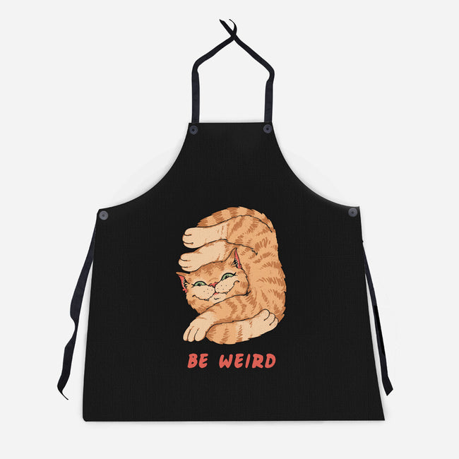 Weird Meowster Cat-Unisex-Kitchen-Apron-vp021