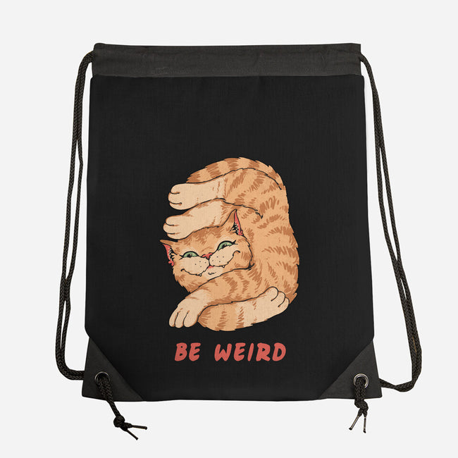 Weird Meowster Cat-None-Drawstring-Bag-vp021