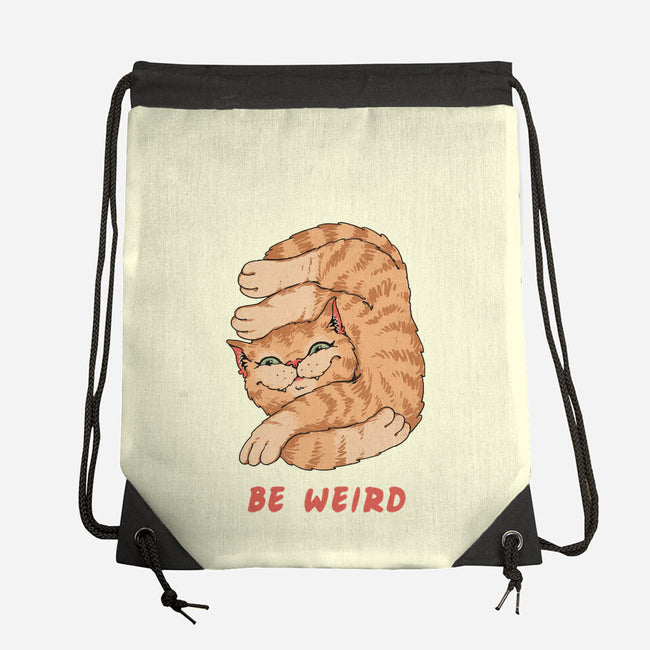 Weird Meowster Cat-None-Drawstring-Bag-vp021