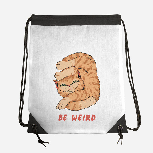 Weird Meowster Cat-None-Drawstring-Bag-vp021