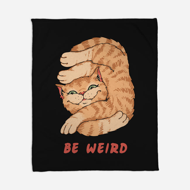 Weird Meowster Cat-None-Fleece-Blanket-vp021