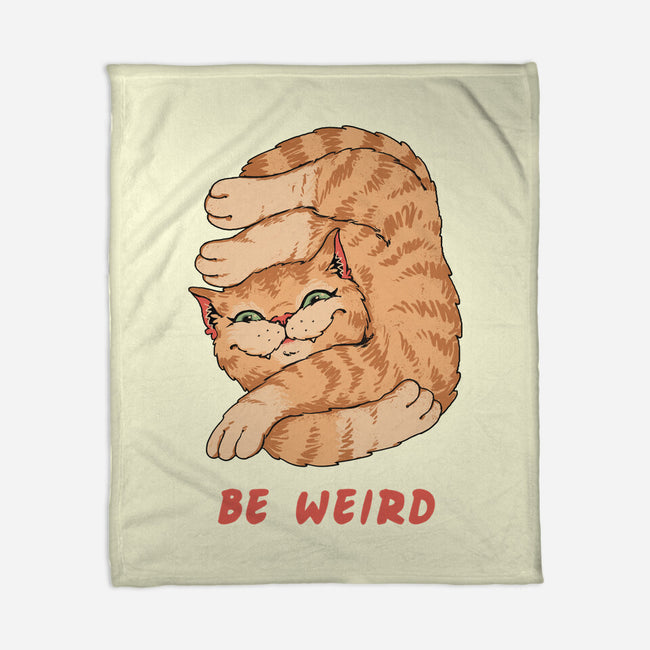 Weird Meowster Cat-None-Fleece-Blanket-vp021