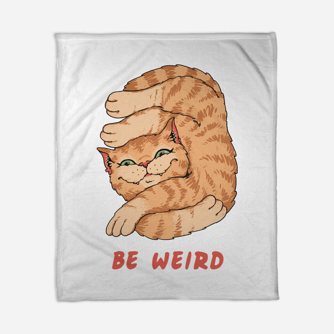 Weird Meowster Cat-None-Fleece-Blanket-vp021