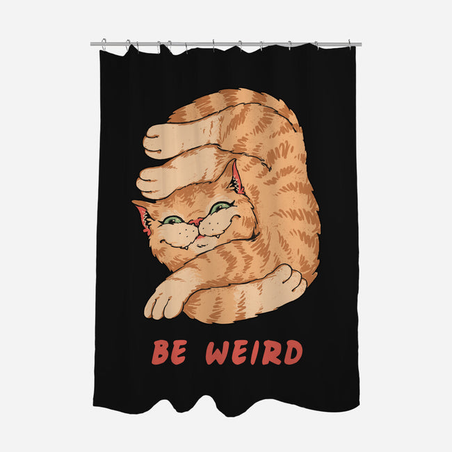 Weird Meowster Cat-None-Polyester-Shower Curtain-vp021