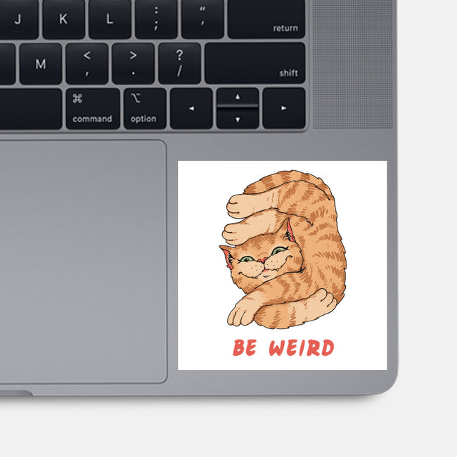 Weird Meowster Cat-None-Glossy-Sticker-vp021