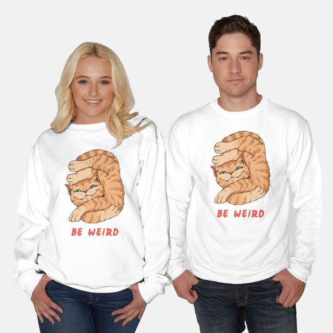 Weird Meowster Cat-Unisex-Crew Neck-Sweatshirt-vp021