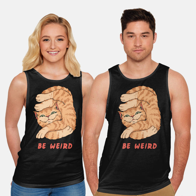 Weird Meowster Cat-Unisex-Basic-Tank-vp021