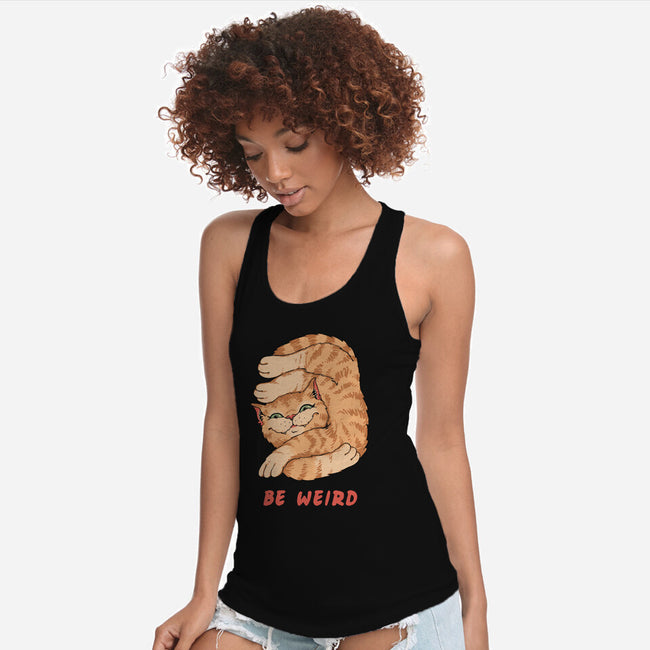 Weird Meowster Cat-Womens-Racerback-Tank-vp021