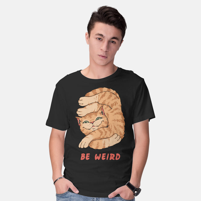 Weird Meowster Cat-Mens-Basic-Tee-vp021