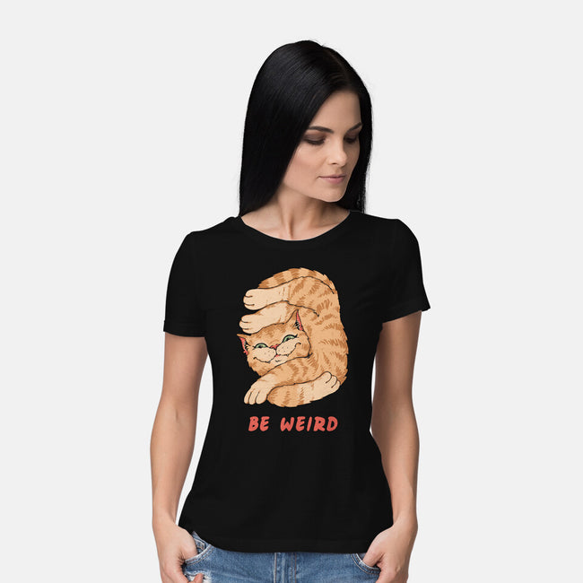 Weird Meowster Cat-Womens-Basic-Tee-vp021