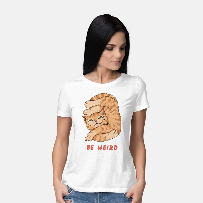 Weird Meowster Cat-Womens-Basic-Tee-vp021