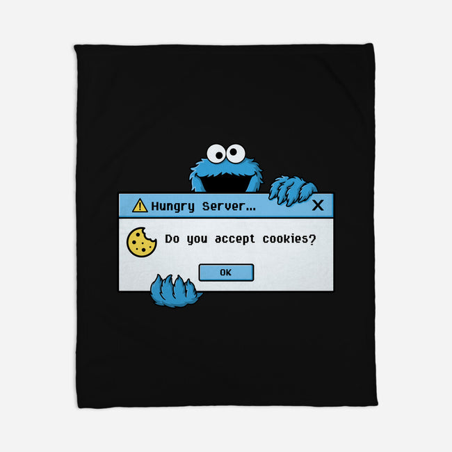 Hungry Server-None-Fleece-Blanket-Eoli Studio