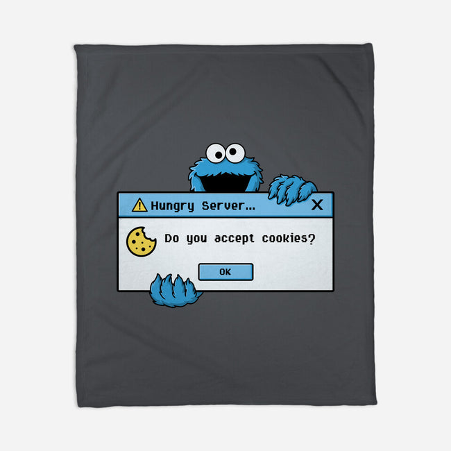 Hungry Server-None-Fleece-Blanket-Eoli Studio