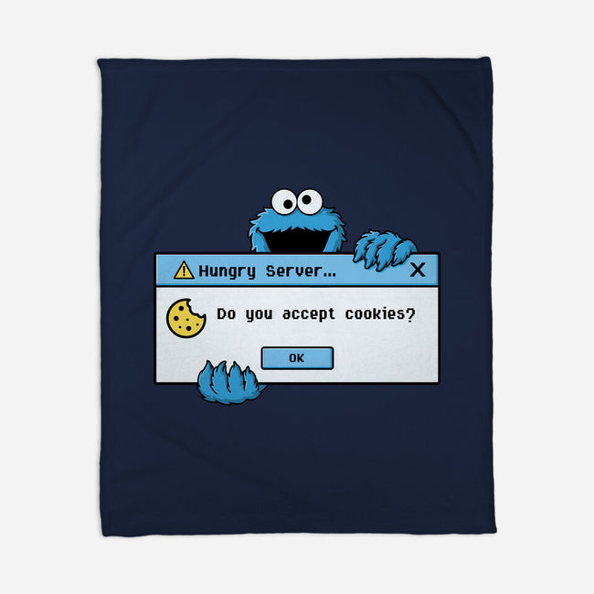 Hungry Server-None-Fleece-Blanket-Eoli Studio