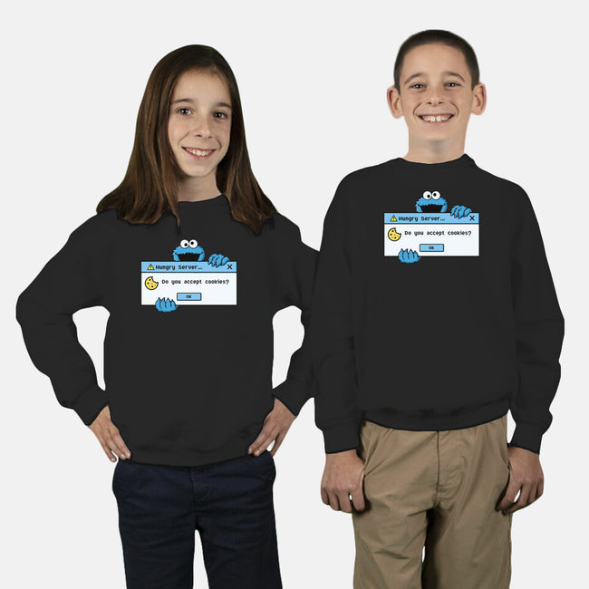 Hungry Server-Youth-Crew Neck-Sweatshirt-Eoli Studio