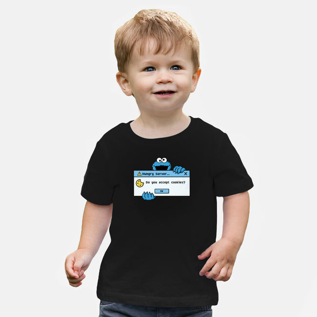 Hungry Server-Baby-Basic-Tee-Eoli Studio