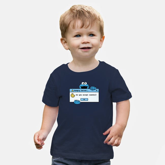 Hungry Server-Baby-Basic-Tee-Eoli Studio
