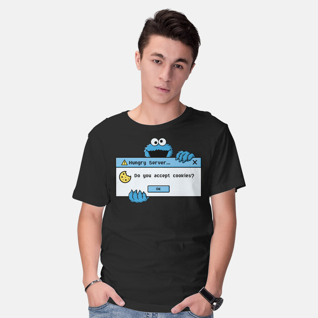 Hungry Server-Mens-Basic-Tee-Eoli Studio