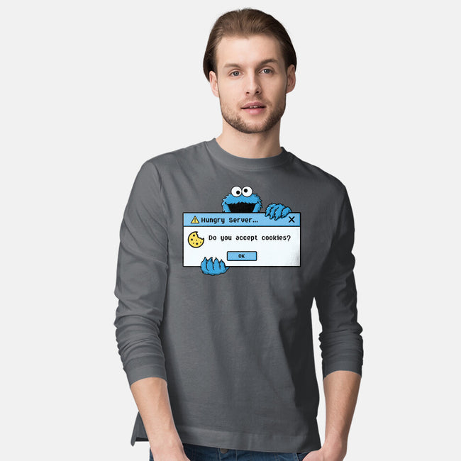 Hungry Server-Mens-Long Sleeved-Tee-Eoli Studio