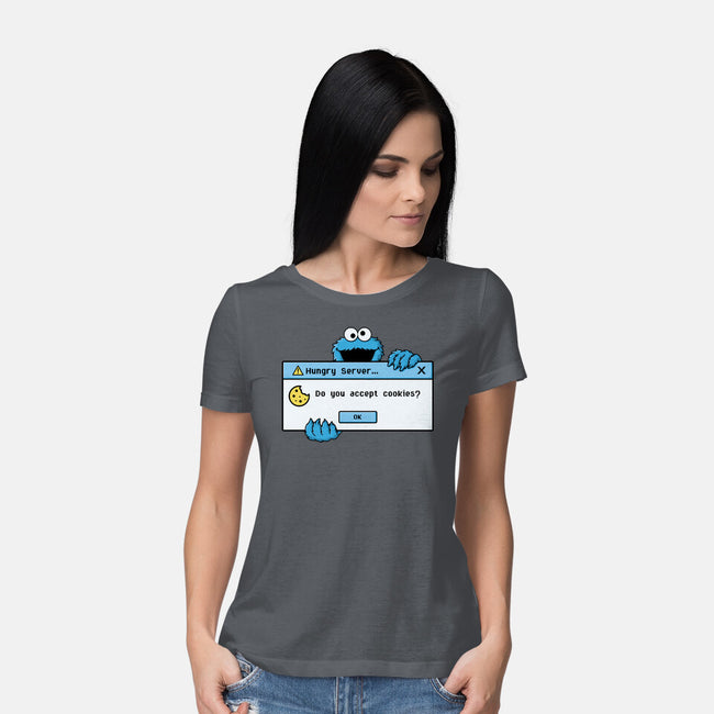 Hungry Server-Womens-Basic-Tee-Eoli Studio