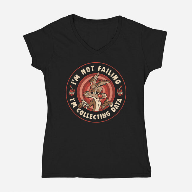 Collecting Data-Womens-V-Neck-Tee-Arigatees