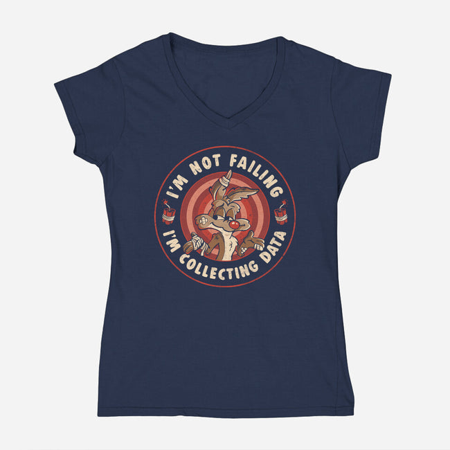 Collecting Data-Womens-V-Neck-Tee-Arigatees