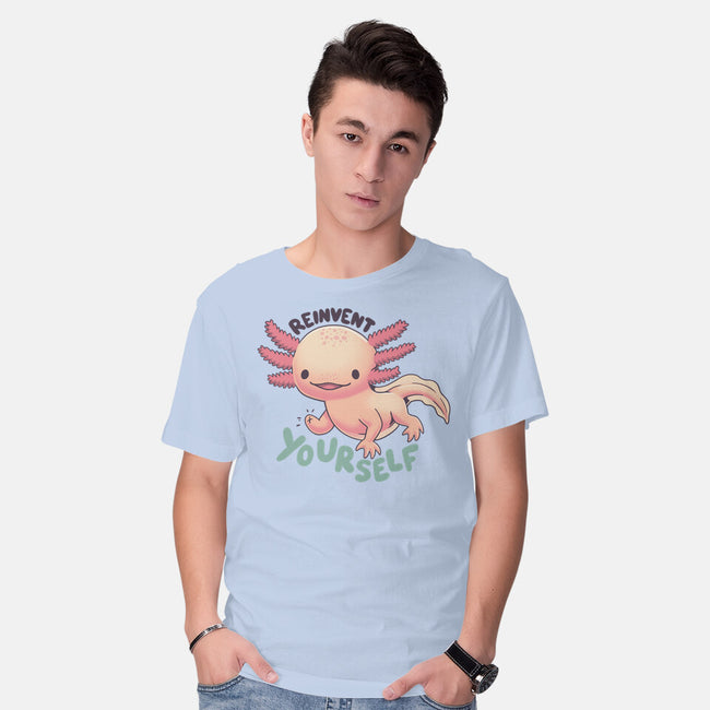 Reinvent Yourself-Mens-Basic-Tee-Geekydog