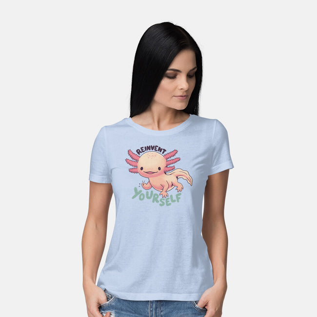 Reinvent Yourself-Womens-Basic-Tee-Geekydog