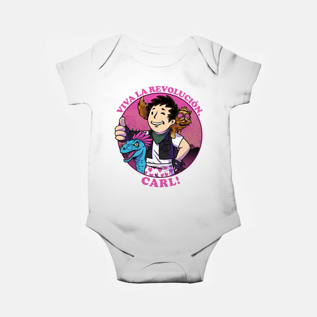 Viva La Revolucion Carl-Baby-Basic-Onesie-joerawks