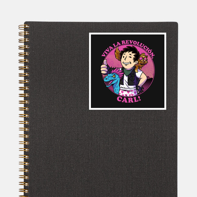 Viva La Revolucion Carl-None-Glossy-Sticker-joerawks