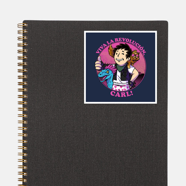 Viva La Revolucion Carl-None-Glossy-Sticker-joerawks