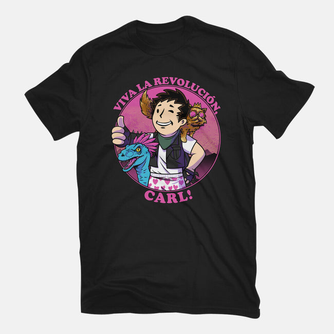 Viva La Revolucion Carl-Womens-Fitted-Tee-joerawks