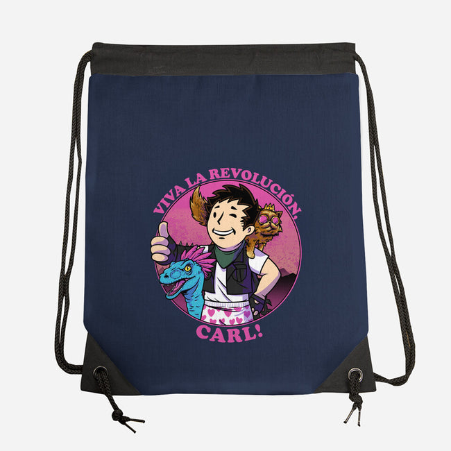 Viva La Revolucion Carl-None-Drawstring-Bag-joerawks