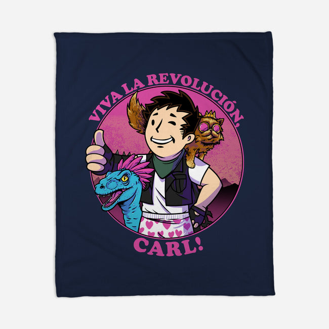 Viva La Revolucion Carl-None-Fleece-Blanket-joerawks