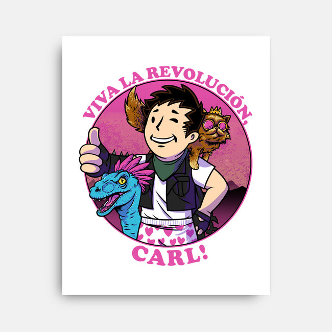 Viva La Revolucion Carl-None-Stretched-Canvas-joerawks