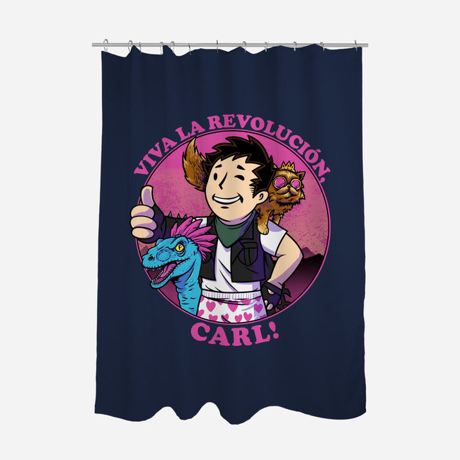 Viva La Revolucion Carl-None-Polyester-Shower Curtain-joerawks