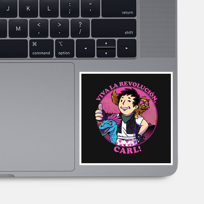 Viva La Revolucion Carl-None-Glossy-Sticker-joerawks