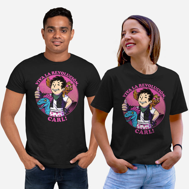 Viva La Revolucion Carl-Unisex-Basic-Tee-joerawks