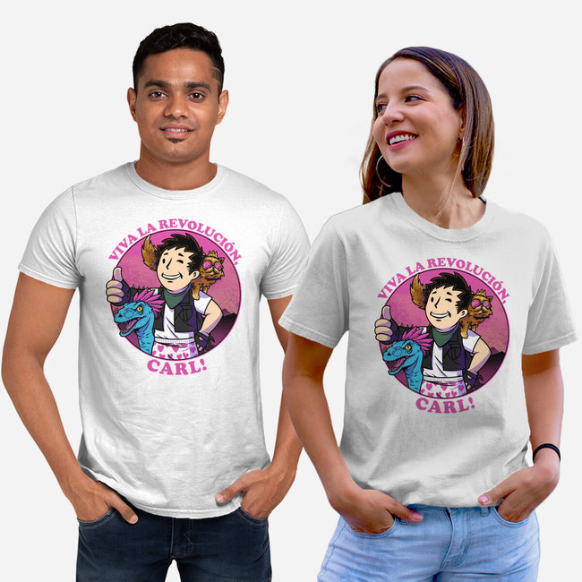 Viva La Revolucion Carl-Unisex-Basic-Tee-joerawks