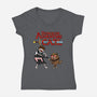 Dungeon Adventure Carl-Womens-V-Neck-Tee-joerawks