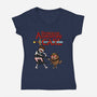 Dungeon Adventure Carl-Womens-V-Neck-Tee-joerawks