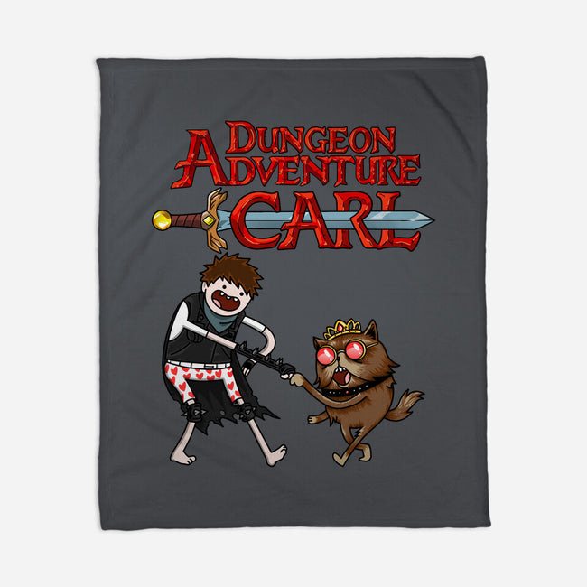 Dungeon Adventure Carl-None-Fleece-Blanket-joerawks