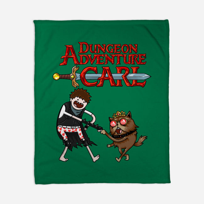 Dungeon Adventure Carl-None-Fleece-Blanket-joerawks